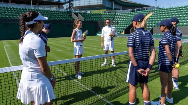 El secreto detrás de los nenes alcanzapelotas de Wimbledon: cómo es el intenso entrenamiento que reciben